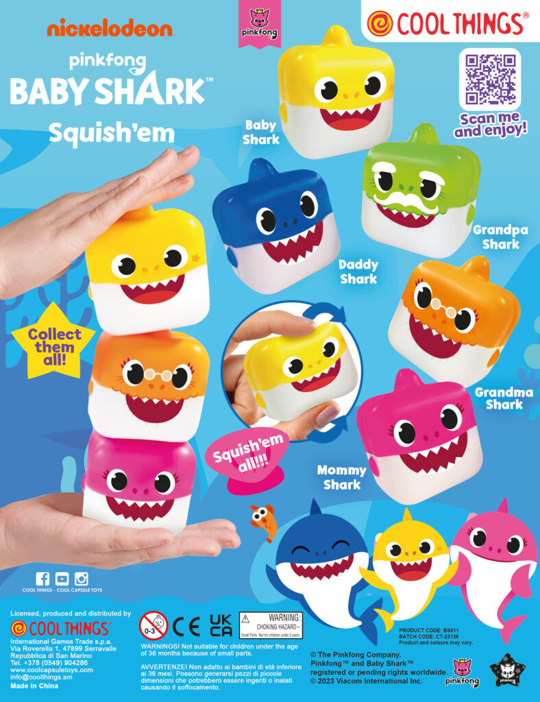 BUSTINA PORTATUTTO DA VIAGGIO/PISCINA 2 ZIP 2 SCOMPARTI BABY SHARK MY GOOD  FRIEND NICKELODEON 23X9X7CM GIALLO E BLU - Parole e Pensieri